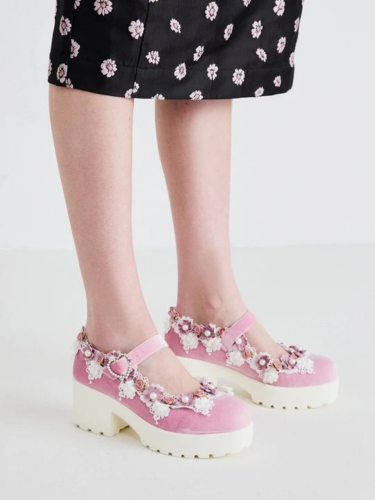 Zdjęcie produktu Czółenka na platformie Koi Footwear różowy