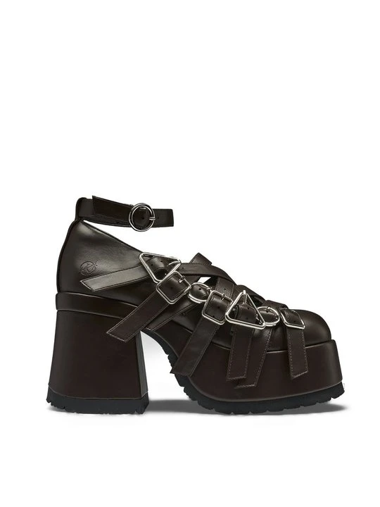 Zdjęcie produktu Czółenka na platformie Koi Footwear brązowy