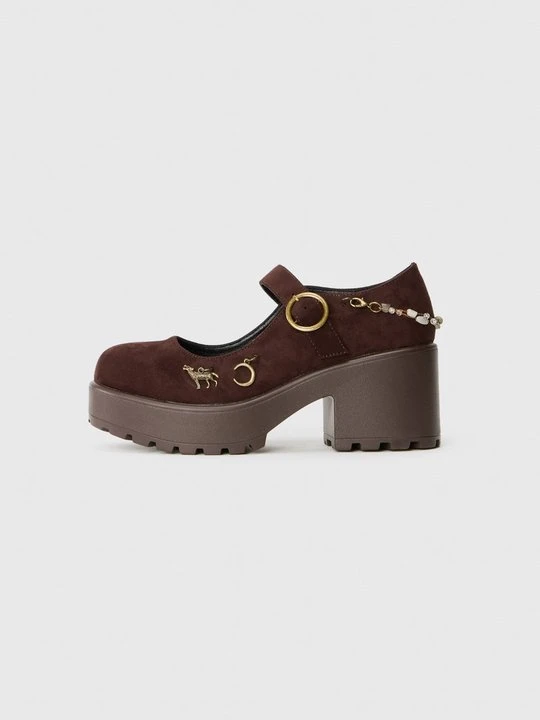 Zdjęcie produktu Czółenka na platformie Koi Footwear brązowy