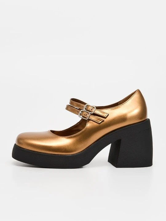 Zdjęcie produktu Czółenka na platformie Steve Madden miedziany