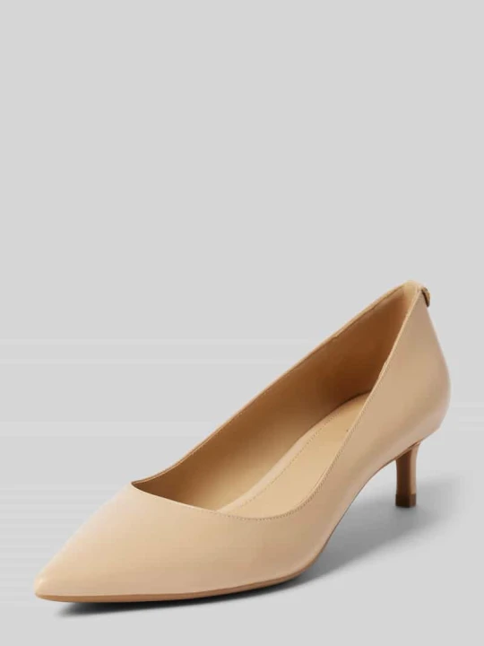 Zdjęcie produktu Czółenka skórzane na szpilce model ‘ALINA’ Michael Kors Beżowy