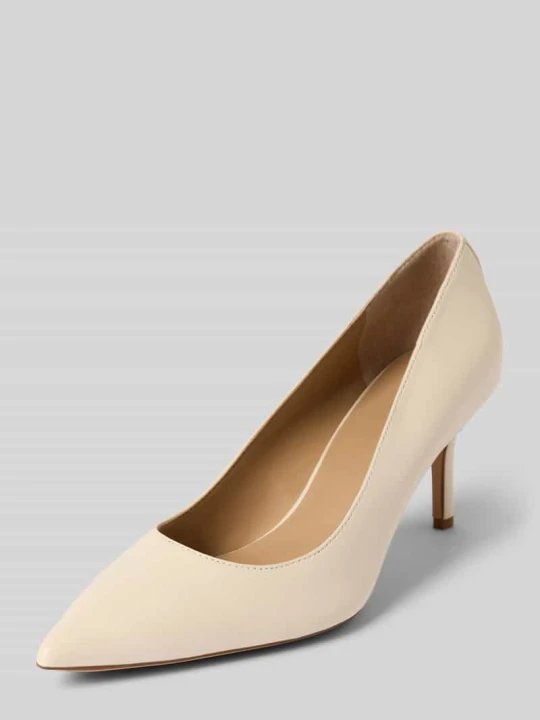 Zdjęcie produktu Czółenka skórzane na szpilce model ‘LANETTE’ Lauren Ralph Lauren Złamany biały