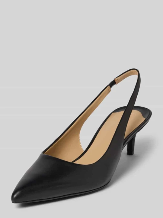Zdjęcie produktu Czółenka skórzane na szpilce model ‘LOLAH II’ Lauren Ralph Lauren Czarny