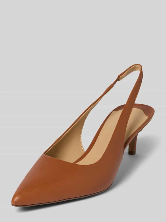 Zdjęcie produktu Czółenka skórzane na szpilce model ‘LOLAH II’ Lauren Ralph Lauren Koniakowy