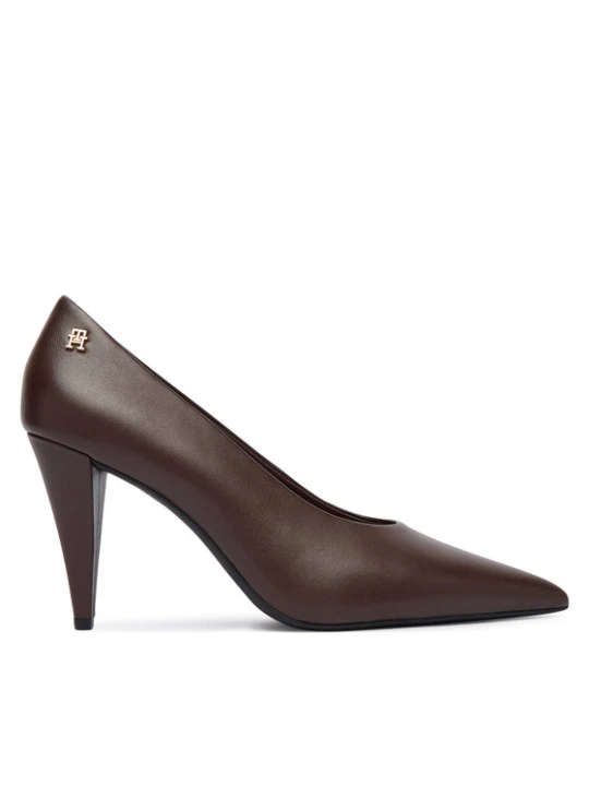 Zdjęcie produktu Czółenka Tommy Hilfiger Th Smooth Leather Pump FW0FW08960 Brązowy