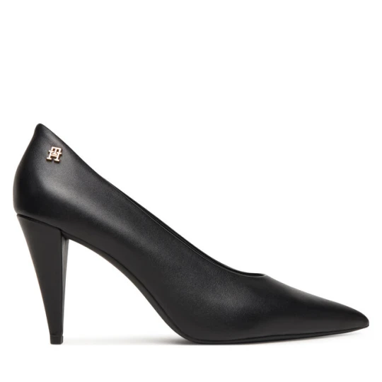 Zdjęcie produktu Czółenka Tommy Hilfiger Th Smooth Leather Pump FW0FW08960 Czarny