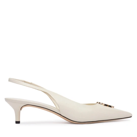 Zdjęcie produktu Czółenka Tory Burch Eleanor Slingback 181018 Kremowy