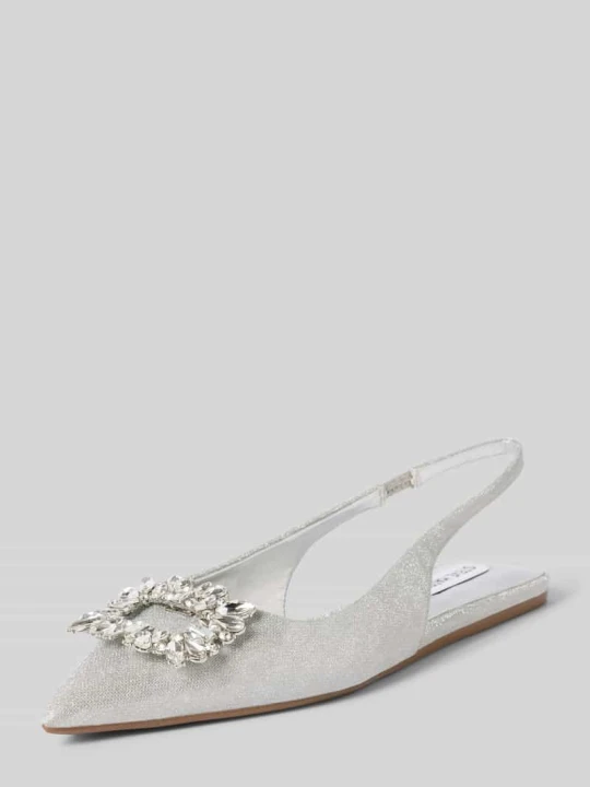 Zdjęcie produktu Czółenka z efektem metalicznym model ‘CALISTA’ Steve Madden Srebrny