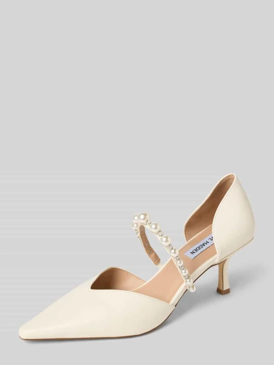 Zdjęcie produktu Czółenka z fakturowaną podeszwą Model 'Amoura' Steve Madden Złamany biały