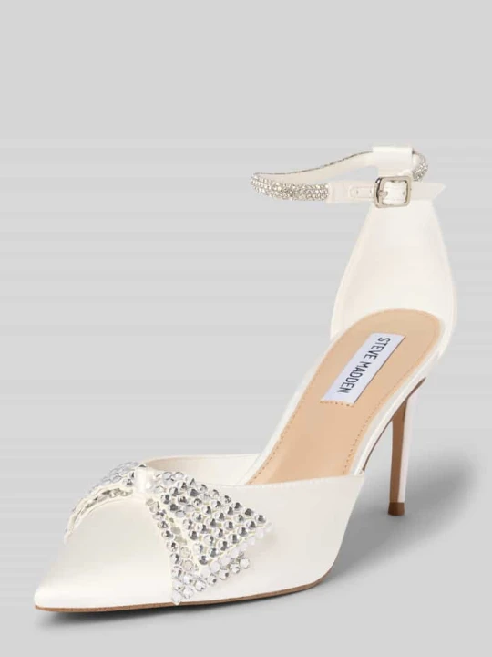 Zdjęcie produktu Czółenka z ozdobą z cyrkonii model 'Last Dance' Steve Madden Écru