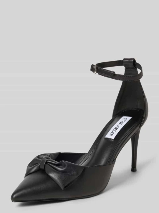 Zdjęcie produktu Czółenka z ozdobną kokardą model „Lorina” Steve Madden Czarny