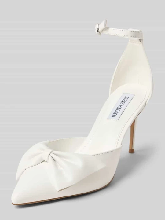 Zdjęcie produktu Czółenka z ozdobną kokardą model „Lorina” Steve Madden Biały