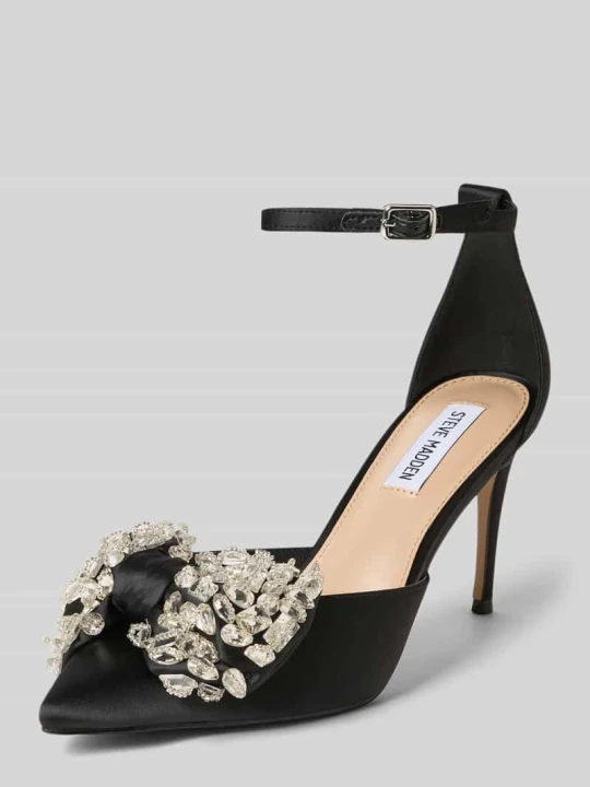 Zdjęcie produktu Czółenka z ozdobną kokardą Model 'Lumma' Steve Madden Czarny