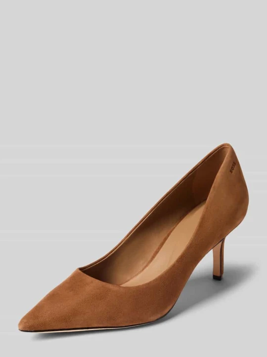 Zdjęcie produktu Czółenka z prawdziwej koziej skóry model 'Miah_Pump70_SD' Boss Średniobrązowy