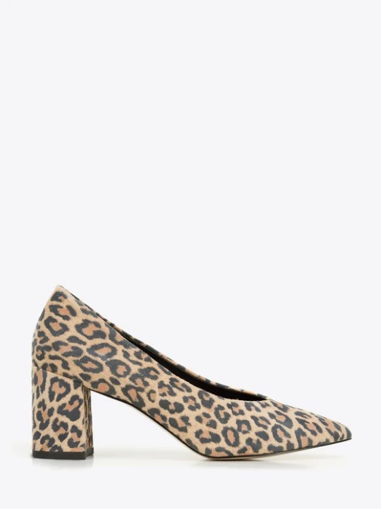 Zdjęcie produktu Czółenka zamszowe we wzór zwierzęcy czarno-brązowe Wittchen