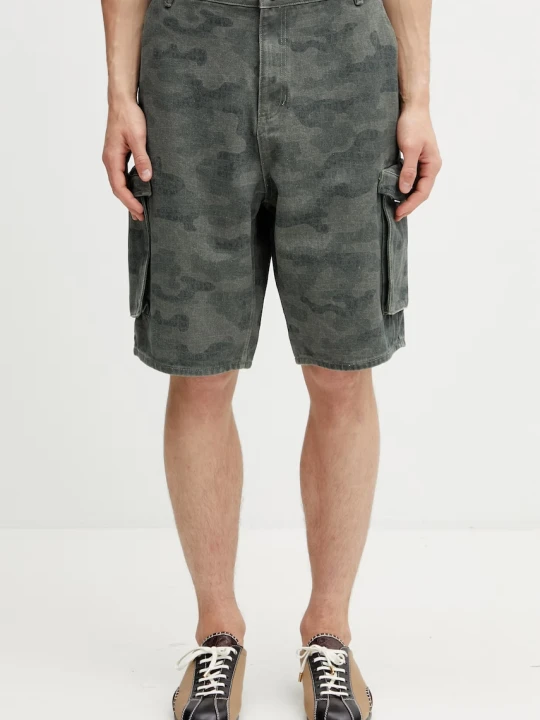 Zdjęcie produktu Daily Paper camo cargo szorty cargo bawełniane męskie