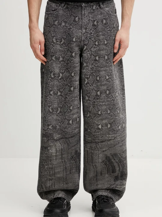 Zdjęcie produktu Daily Paper jeansy denim snake oversized