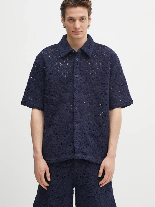 Zdjęcie produktu Daily Paper koszula Lace Shield Ss Shirt granatowy