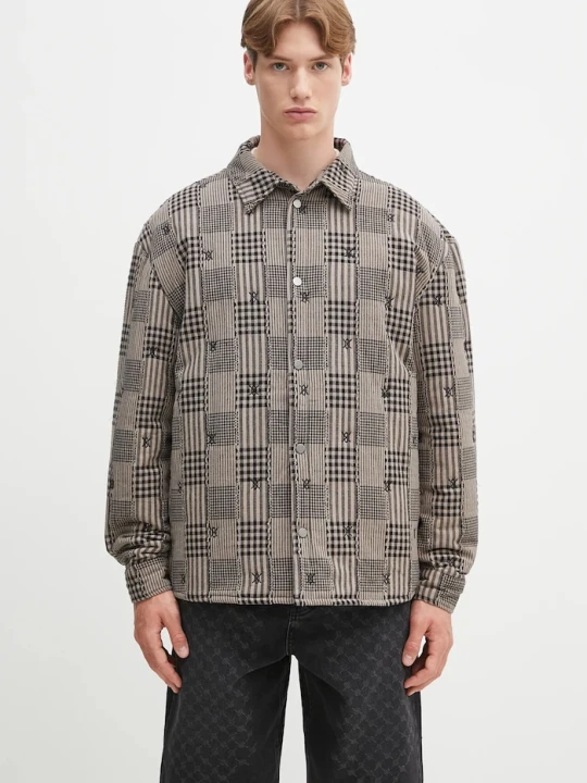 Zdjęcie produktu Daily Paper kurtka Quilted Shield Ls Shirt beżowy