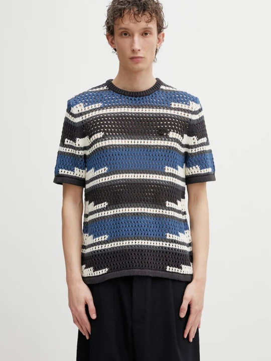 Zdjęcie produktu Daily Paper t-shirt męski ażurowy kente stripe