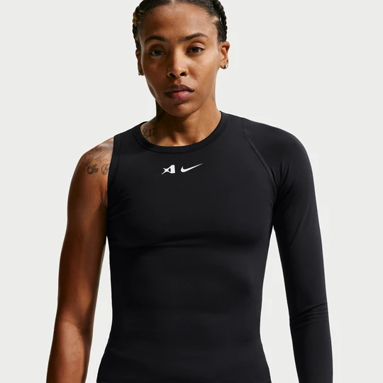 Zdjęcie produktu Damska asymetryczna dwustronna koszulka do koszykówki Dri-FIT A'ja Wilson - Czerń Nike