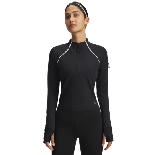 Zdjęcie produktu Damska bluza do biegania bez kaptura Under Armour UA Velociti Pro CW Half Zip - czarna