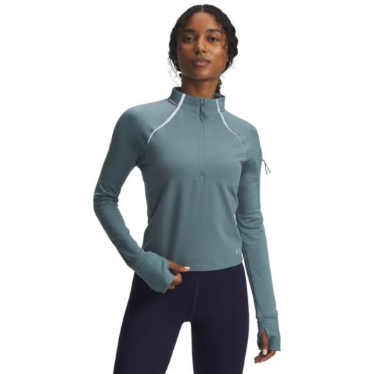 Zdjęcie produktu Damska bluza do biegania bez kaptura Under Armour UA Velociti Pro CW Half Zip - niebieska