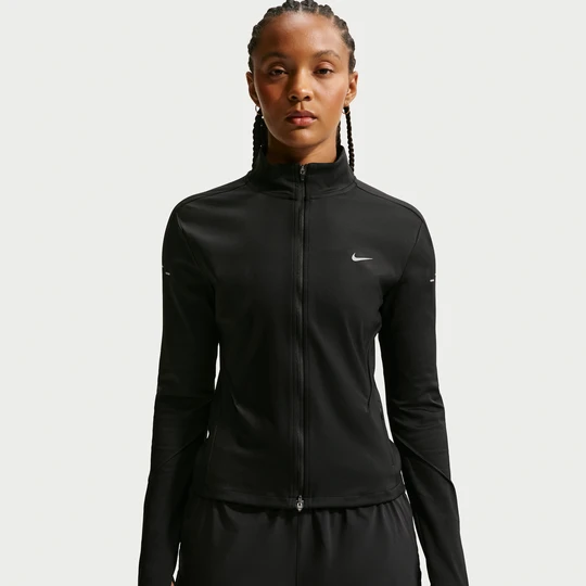 Zdjęcie produktu Damska bluza do biegania z zamkiem na całej długości Dri-FIT Nike Swift - Czerń