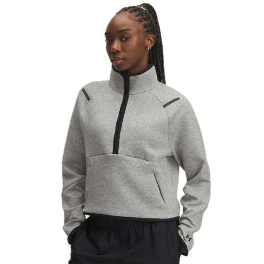 Zdjęcie produktu Damska bluza dresowa bez kaptura Under Armour UA Unstoppable Fleece - szara