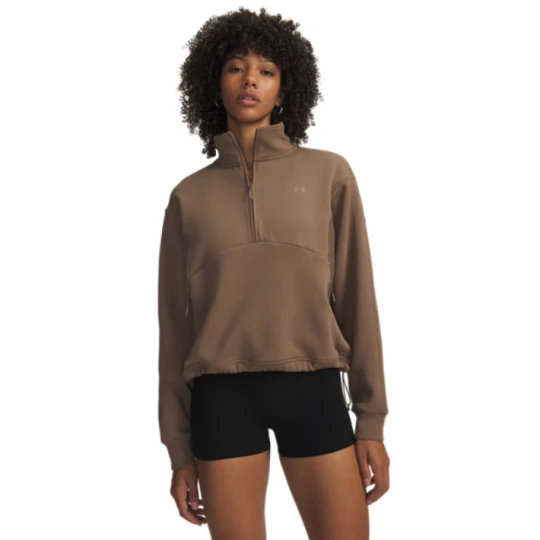 Zdjęcie produktu Damska bluza dresowa nierozpinana Under Armour Unstoppable Fleece HZ - beżowa