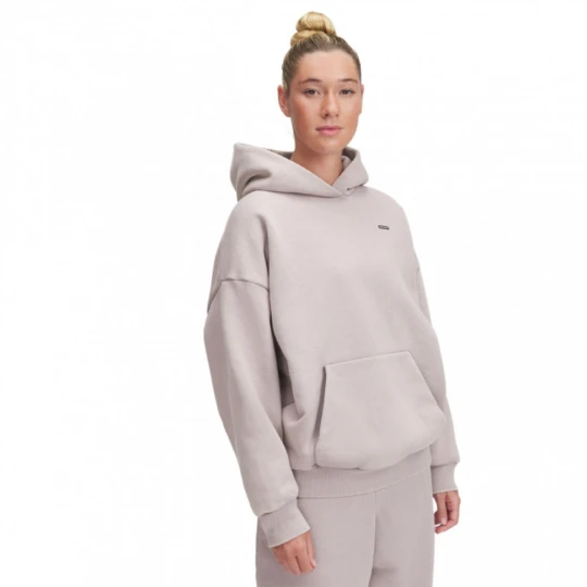 Zdjęcie produktu Damska bluza dresowa nierozpinana z kapturem Under Armour UA Icon Hwt Flc Os Hdy - beżowa