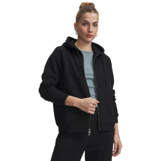 Zdjęcie produktu Damska bluza dresowa rozpinana z kapturem Under Armour UA Icon HWT Terry FZ - czarna