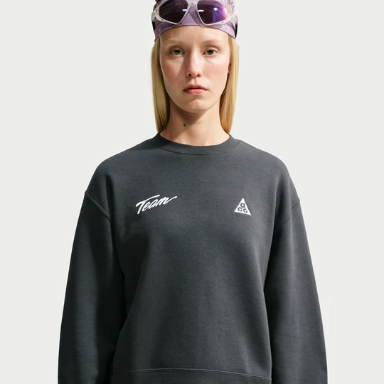 Zdjęcie produktu Damska bluza dresowa z półokrągłym dekoltem ACG „Tuff Fleece” - Szary Nike