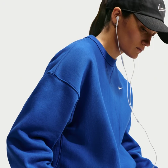 Zdjęcie produktu Damska bluza o kroju oversize Nike Studio Fleece Heavyweight - Niebieski