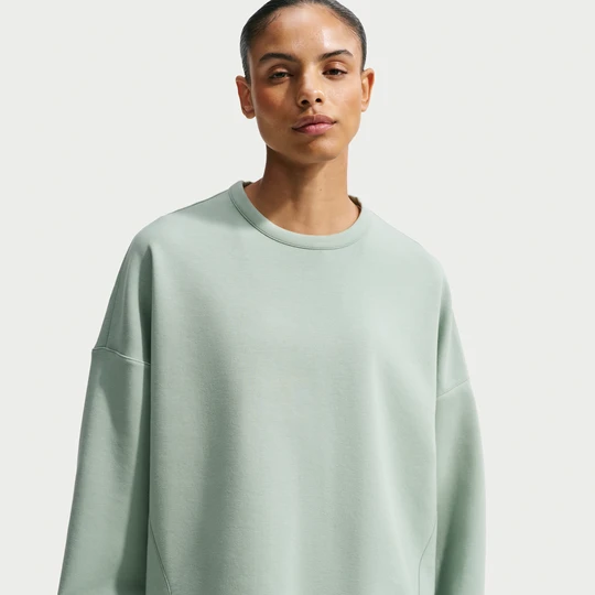 Zdjęcie produktu Damska bluza o kroju oversize z półokrągłym dekoltem Dri-FIT Nike 24.7 ImpossiblySoft - Zieleń