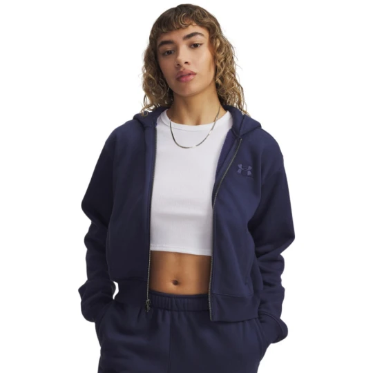 Zdjęcie produktu Damska bluza rozpinana z kapturem Under Armour UA Icon Vida Fleece - granatowa