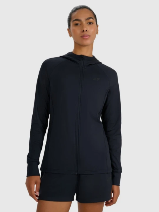 Zdjęcie produktu Damska bluza treningowa 4F 4FWMM00TFSWF653 - czarna