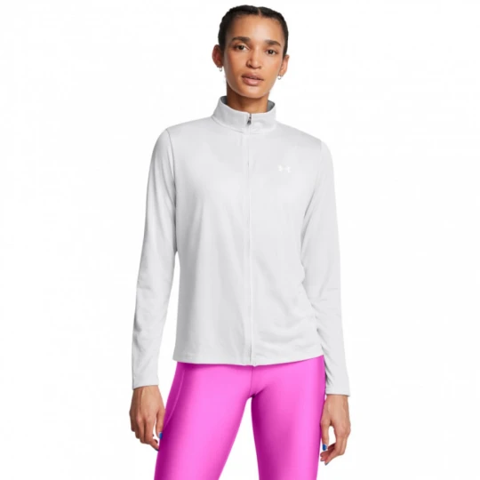 Zdjęcie produktu Damska bluza treningowa rozpinana bez kaptura Under Armour Tech Full Zip - biała