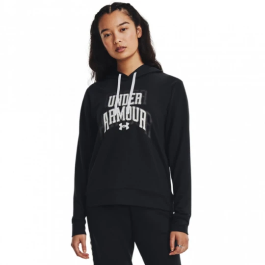 Zdjęcie produktu Damska bluza treningowa Under Armour UA Rival Terry Graphic Hoody - czarna