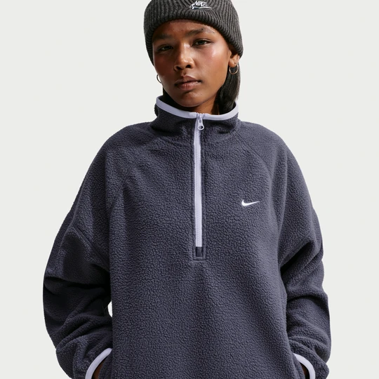 Zdjęcie produktu Damska bluza z dzianiny o kroju oversize Nike - Szary