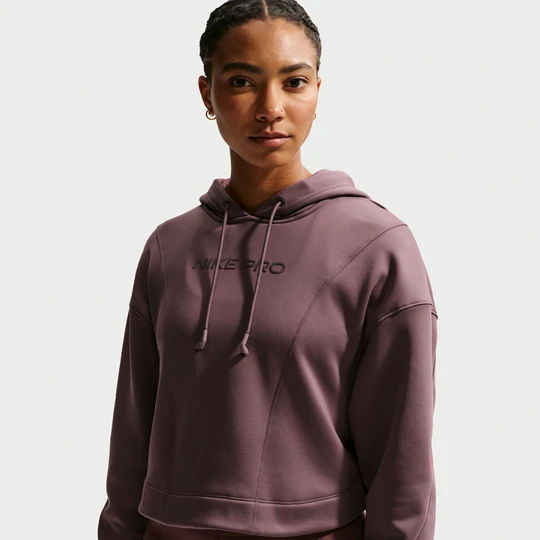 Zdjęcie produktu Damska bluza z kapturem Nike Pro Therma-FIT - Fiolet