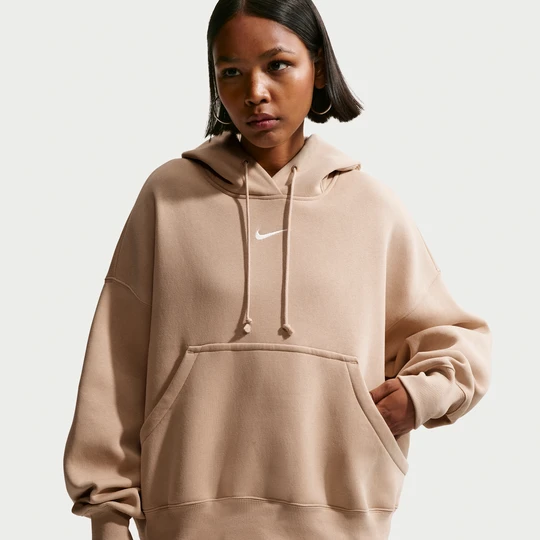 Zdjęcie produktu Damska bluza z kapturem o kroju over-oversize Nike Phoenix Fleece - Brązowy