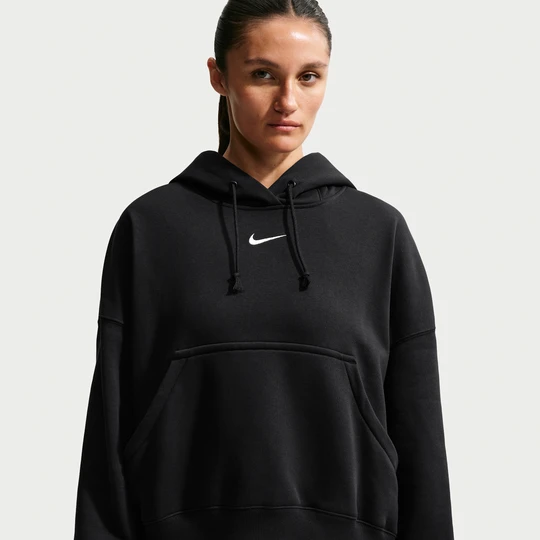 Zdjęcie produktu Damska bluza z kapturem o kroju over-oversize Nike Phoenix Fleece - Czerń
