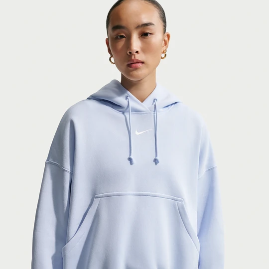 Zdjęcie produktu Damska bluza z kapturem o kroju over-oversize Nike Phoenix Fleece - Niebieski