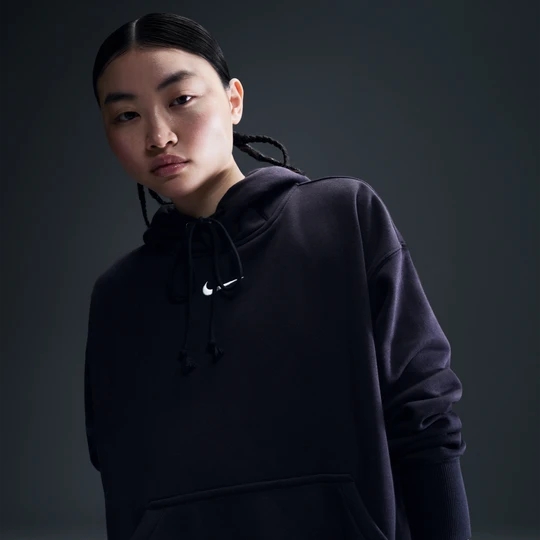 Zdjęcie produktu Damska bluza z kapturem o kroju oversize Nike Phoenix Fleece - Czerń