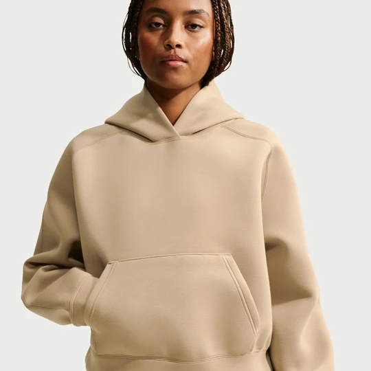 Zdjęcie produktu Damska bluza z kapturem o kroju oversize Nike Pregame Fleece - Brązowy