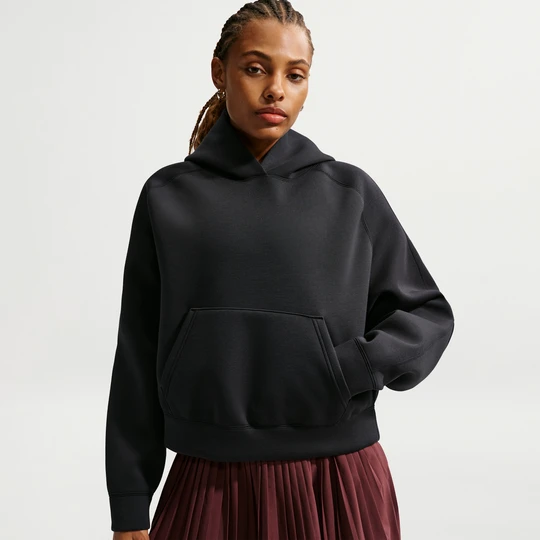 Zdjęcie produktu Damska bluza z kapturem o kroju oversize Nike Pregame Fleece - Czerń