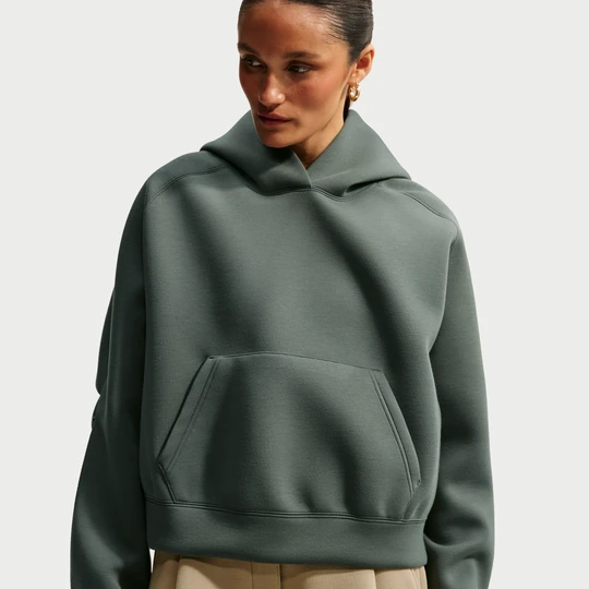 Zdjęcie produktu Damska bluza z kapturem o kroju oversize Nike Pregame Fleece - Zieleń