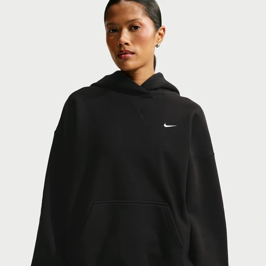 Zdjęcie produktu Damska bluza z kapturem o kroju oversize Nike Studio Fleece Heavyweight - Czerń