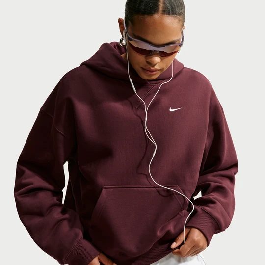 Zdjęcie produktu Damska bluza z kapturem o kroju oversize Nike Studio Fleece Heavyweight - Fiolet